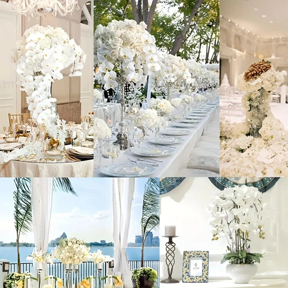 69cm Phalaenopsis Artificial Flower Branches Real Touch Faux Orchid Stems for Floral Arrangement Wedding Party Home Decoration