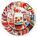 50Pcs Funny Tomato Cartoon Cute Waterproof Sticker Skateboarding Retro Home Decal Sticker