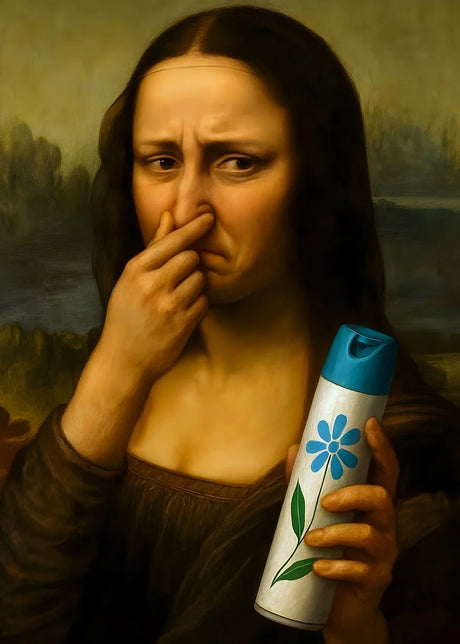 Mona Lisa Funny Toilet Canvas Print Poster Vintage Abstract Art Figure Painting Wash Room Toilet Hallway Wall Art Home Decor