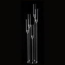 Clear Acrylic Floor Candelabra 5 Arm Tall Candlestick Holder for Wedding Table Centerpiece Ceremony Party Home Decoration 10PCS