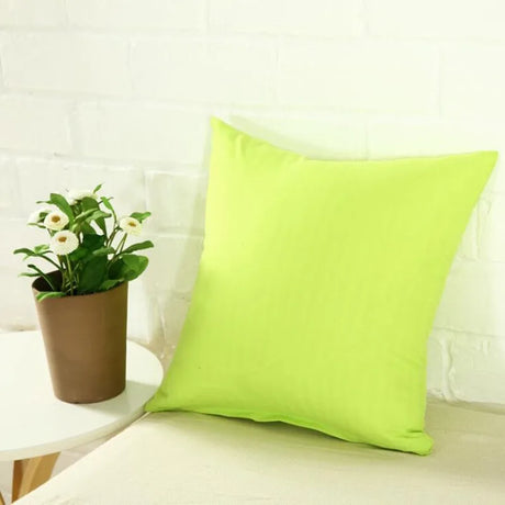 Candy Color Cushion Cover Solid Color Pillow Case Cover Decorative Pillowcase Seat Car Cushion Cover Pillow Case Home Supply