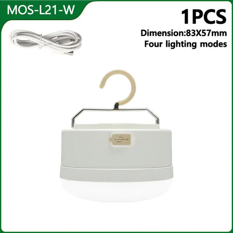 MOSLIGHTING Outdoor LED Camping Light 4 Modes MiNi Portable Hang Tent Lamp USB Rechargeable Portable Waterproof Emergency Light