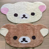 Cartoon Rilakkumas Turftd Rug Kawaii Korilakkuma Bear Floor Mat Bedroom Chair Bedside Lounge Rug Bathroom Doormat Home Decor
