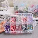 3-Layer Transparent Storage Box, Stackable Storage Box, Portable Craft Bead Plastic Box, Jewelry Storage Box, Storage Tray