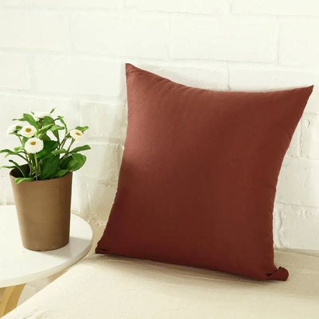Candy Color Cushion Cover Solid Color Pillow Case Cover Decorative Pillowcase Seat Car Cushion Cover Pillow Case Home Supply