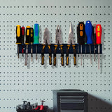 Heavy-Duty Metal Tool Rack, Space-Saving Wall-Mounted Organizer with Powder-Coated Iron, for Storing Screwdrivers, Pliers