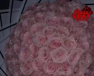 10/30/50pcs 7/6cm Glitter artificial flower rose Mother's/Valentine's Day girl friend wife DIY bouquet gift for wedding Birthday