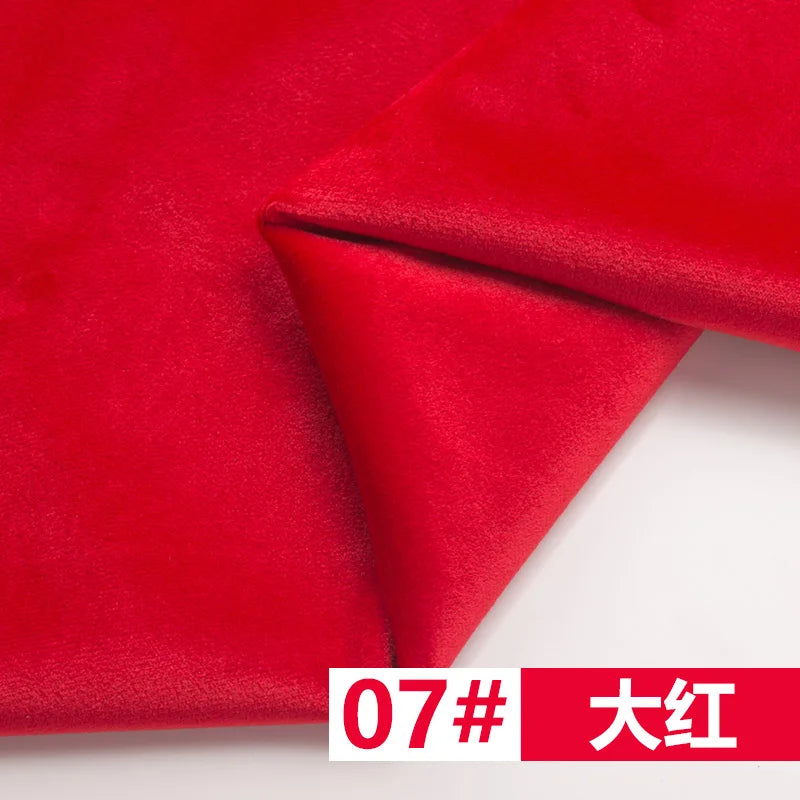 155 Cm Wide Velvet Fabric Dutch Velvet Solid Color Sofa Cover Pillow Cushion Curtain DIY Spring and Autumn Apparel Sewing Fabric