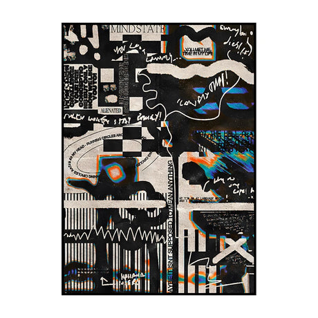 1pc Canvas painting  Vintage Abstract Classic Canvas Poster Retro Extreme Art Canvas Painting Print Wall Art Picture for Living