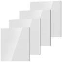 4/8Pcs Acrylic Mirrors Set Self Adhesive Mirror Tiles 2mm Thick Flexible Unbreakable Mirror Sticker Square Mirror Wall Stickers