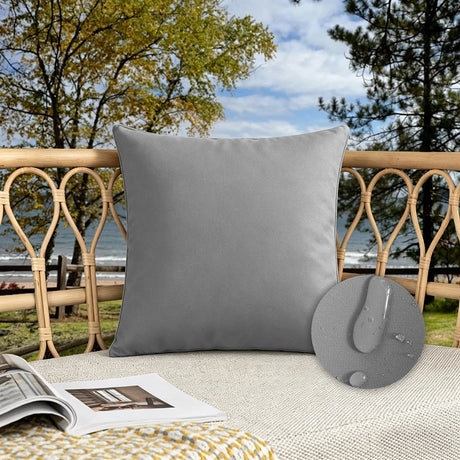 Candy Colors Cushion Cover 45x45cm/50x50cm Waterproof Throw Pillow Covers Outdoor Home Decor Stain-resistant for Patio Sofa