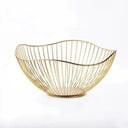 Fruit Basket Durable Metal Wire Storage Bowl Nordic Style Iron Home Snacks Bread Dining Table Indoor Cosmetic Storage Basket