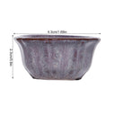 Chinese Style Bonsai Pots Breathable Stoneware Bonsai Pots With Holes Chinese Style Bonsai Flowerpot Ceramic Crafts for Garden