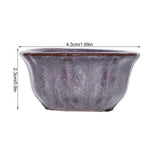 Chinese Style Bonsai Pots Breathable Stoneware Bonsai Pots With Holes Chinese Style Bonsai Flowerpot Ceramic Crafts for Garden