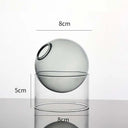 Mini Round Flower Vase Hydroponic Container Micro Landscape Glass Ecological Bottle Borosilicate Glass Bottle With Home Decorate