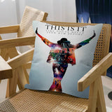 Musicians And Singers Michael Jackson Personalized Picture Text Home Decorative Pillows Household Gifts 45x45cm