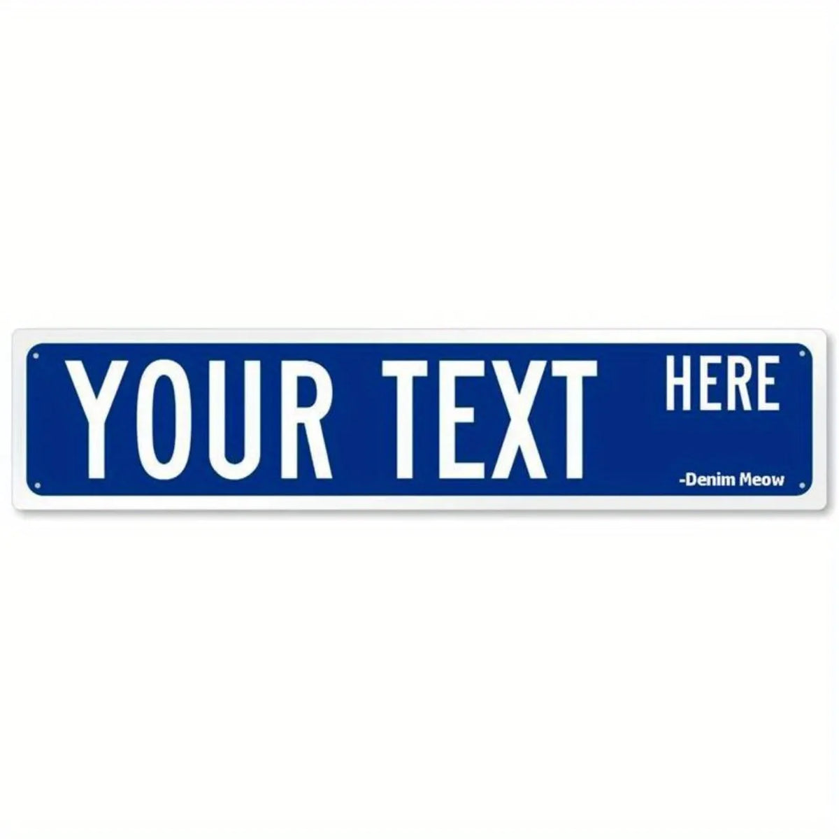 Personalized Metal Sign - Suitable for Offices, Workplaces & Homes, Custom Text, Ideal for Outdoor Decor.