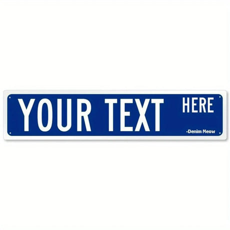 Personalized Metal Sign - Suitable for Offices, Workplaces & Homes, Custom Text, Ideal for Outdoor Decor.