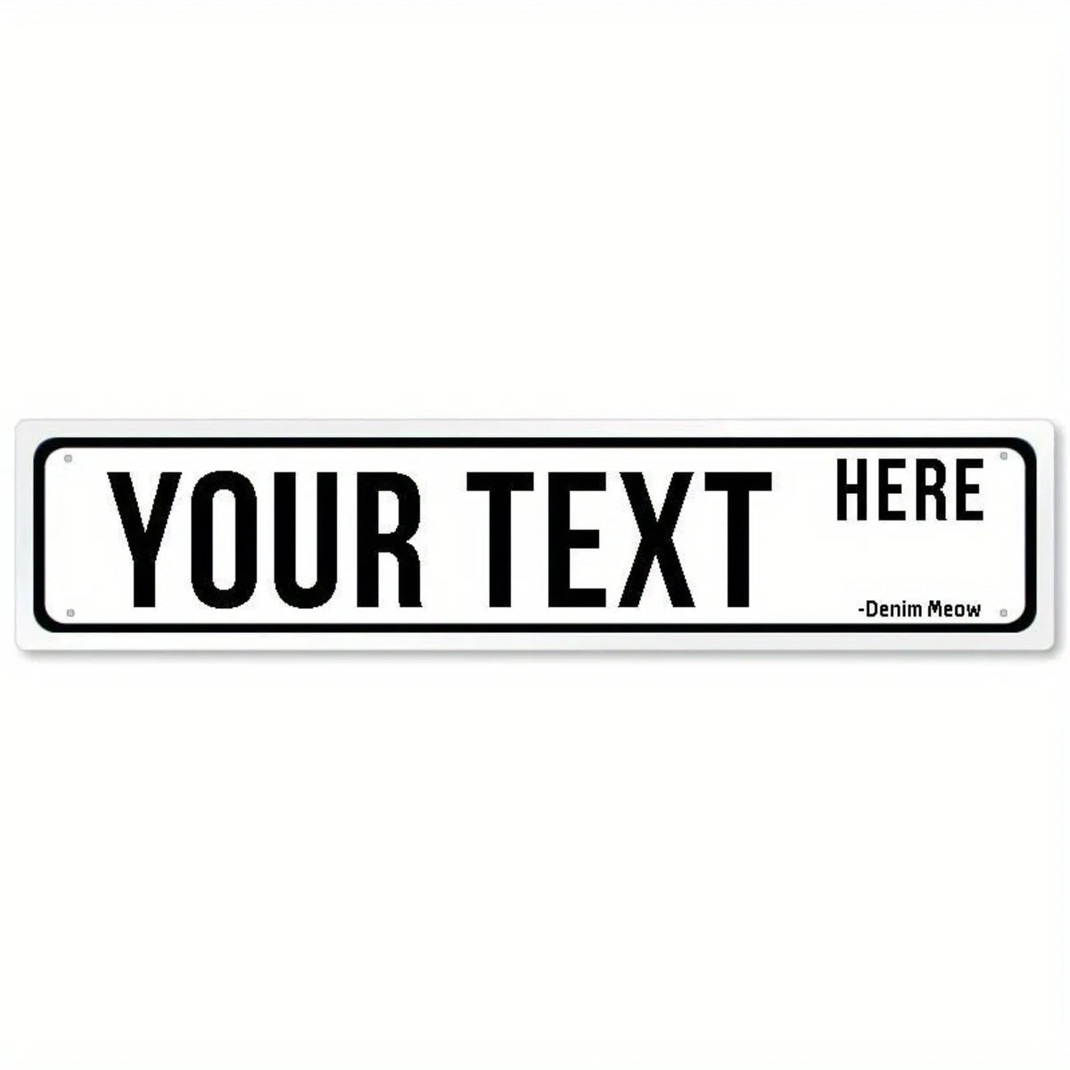 Personalized Metal Sign - Suitable for Offices, Workplaces & Homes, Custom Text, Ideal for Outdoor Decor.