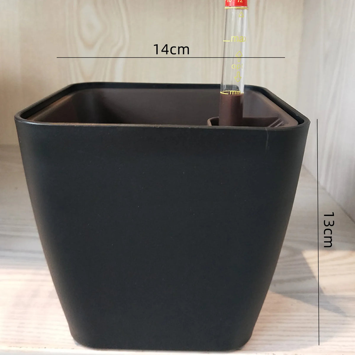 Self Watering Planter White Flower Pot with Water Level Indicator White Self Watering Planter Modern Decorative Planter Pot