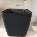 Self Watering Planter White Flower Pot with Water Level Indicator White Self Watering Planter Modern Decorative Planter Pot