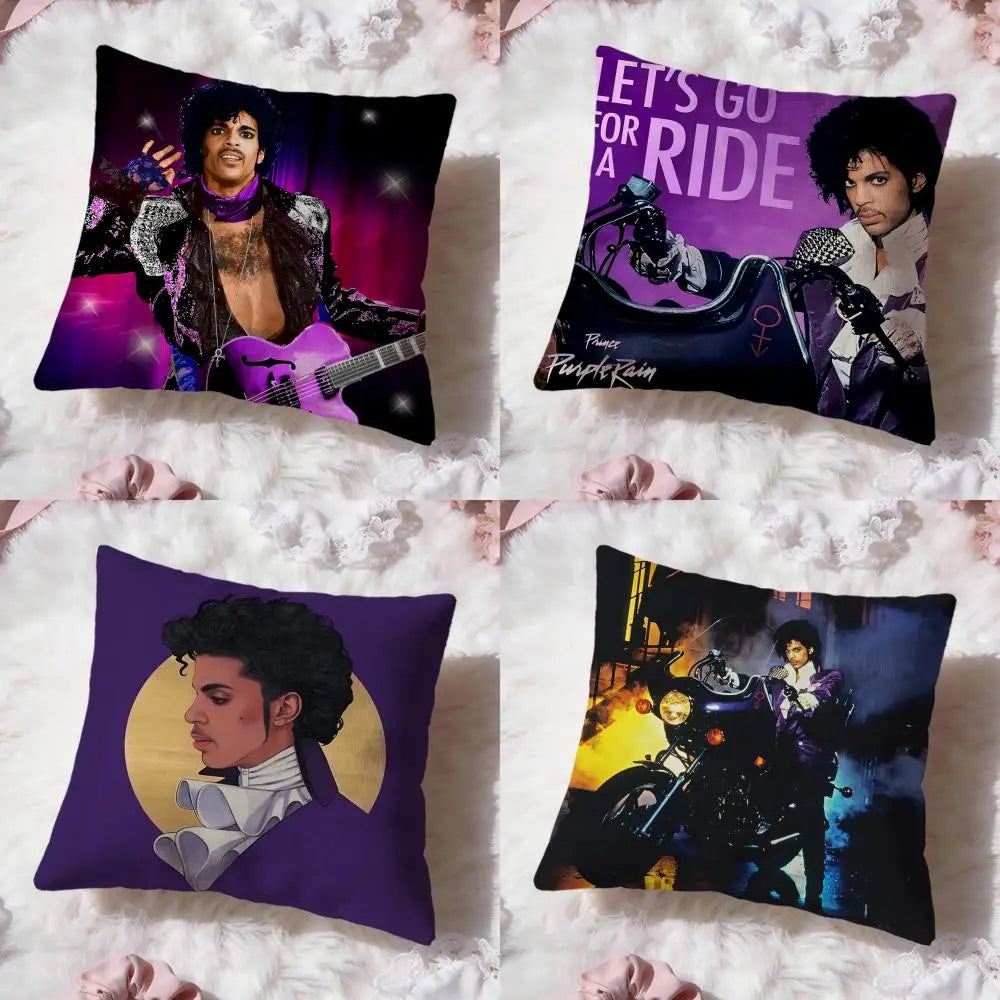 Funny P-Prince Singer Cushion Cover Premium Comfort Reversible Pillow Cove -Two in One Design for Any Room & Car Interior