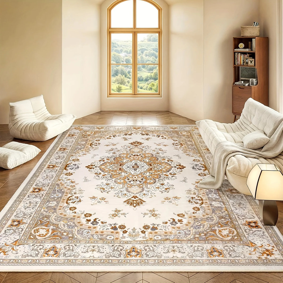 Bohemia Style Soft Flannel Carpet Large Size Living Room Bedroom Non-slip Rugs Sofa Coffee Table Blanket Kids Room Mat