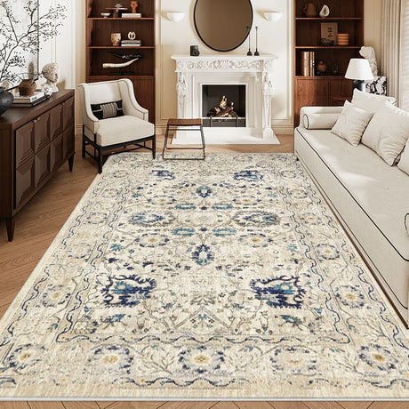 Retro Carpet for Living Room Persian Boho Decor for Room Balcony Rug Large Luxury Bed Room Decoration Home Mats Bedside