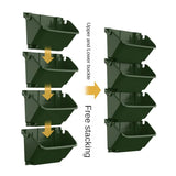 Garden Plant Walls Flower Pots Enclosures Hanging Plastic Containers Horticultural Flower Beds Vertical Greening Planting Boxes
