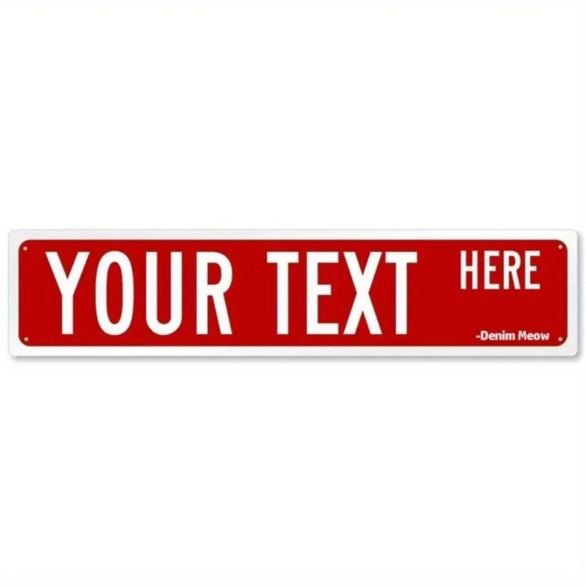 Personalized Metal Sign - Suitable for Offices, Workplaces & Homes, Custom Text, Ideal for Outdoor Decor.