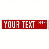 Personalized Metal Sign - Suitable for Offices, Workplaces & Homes, Custom Text, Ideal for Outdoor Decor.