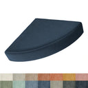 Custom Corduroy Corner Floor Cushion Right Angled Fan-Shaped Cushion Meditation Floor Pillows Cushion Yoga Cushions Seating Pads