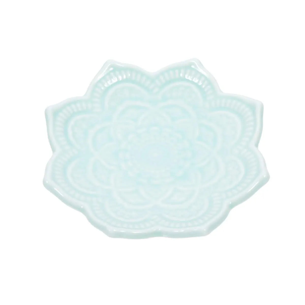 Nordic Ceramic Mandala Small Jewelry Dish Earrings Necklace Ring Storage Plates Fruit Dessert Display Bowl Decoration Tray