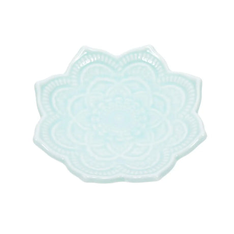 Nordic Ceramic Mandala Small Jewelry Dish Earrings Necklace Ring Storage Plates Fruit Dessert Display Bowl Decoration Tray