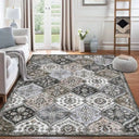 VIKAMA Bohemian Moroccan Carpet Soft Non-Slip Living Room Sofa Coffee Table Mat Bedroom Walk-in Closet Area Rug Home Decoration