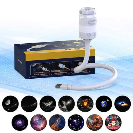 Ausyle Galaxy Star Projector USB Jellyfish Starry Sky Universe LED Night Light Lamp Home Bedroom Room Decoration Atmosphere Ligh