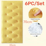 70X35CM 3PCS/SET 6PC/SET Self-adhesive 3D Brick Wallpaper PE Foam Wall Panels Stickers Waterproof Wallpaper Home Decoration