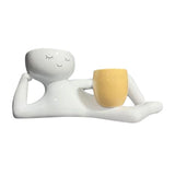 Lazy Little Guy Planter Unique Holding Pot Planter Funny Plant Pots for Succulent Cactus Plants Home Garden Desktop Decoration
