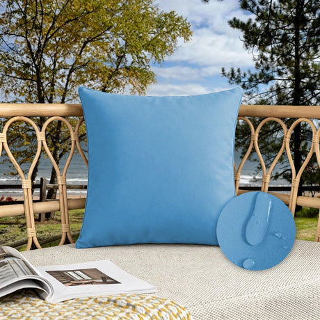 Candy Colors Cushion Cover 45x45cm/50x50cm Waterproof Throw Pillow Covers Outdoor Home Decor Stain-resistant for Patio Sofa