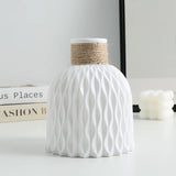 1PC Water Ripple Vase - Flower Pot Basket, Twine Plastic Vase, Small Fresh Flower Arrangement Vase, Scandinavian Home Decoration