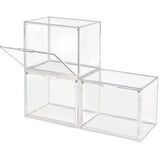 1pc/3pcs Clear Display Case Large Capacity Storage Box Acrylic Organizer Bins For Figures Blind Box Makeup Toy Showcase HangBag