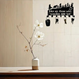 Decorative Metal Key Holder Wall Mounted Key Hooks Hanging Artwork Storage Rack Home Iron Art