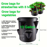 Hanging Grow Bags for Strawberries Tomatoes Hanging Planting Grow Bag Vertical Garden  Strawberry Planter Pot Aeroponic Tower