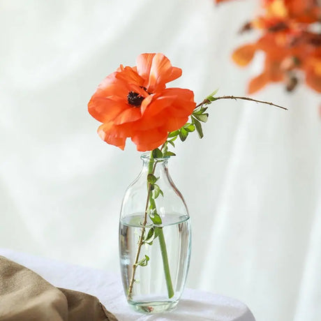 Fashion Gradient Color Glass Flower Vase Mini Irregular Hydroponic Vase Flower Arranger Vase Ornaments Home Decoration