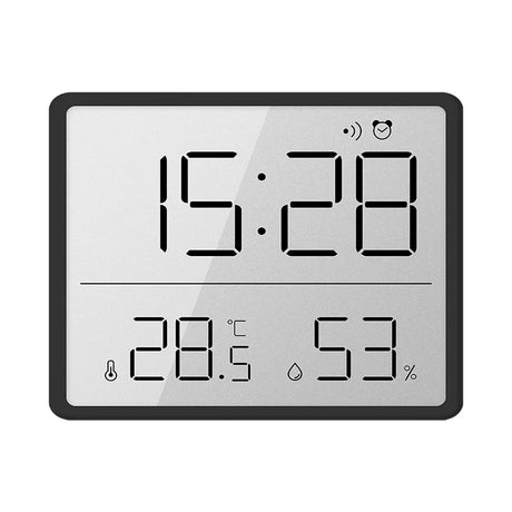 Magnetic LCD Digital Clock Wall Mounted 3.7Inch Refrigerator wall Alarm Clock Ultra Thin Desk Clock for Bedside Living Room