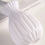Modern Vase, White Plastic Vase, Flower Pot, Scandinavian Home Decor, Living Room Decor, Wedding Floral Arrangement Vase