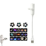 Mini USB Galaxy Star Projector Light 360° Adjustable Night Light Atmosphere Lights For Bedroom Romantic Night Birthday Party Use
