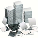 50pcs Mini Square 5cm/4cm Acrylic Mirror Tiles Stickers Mall Adhesive Mosaic for DIY Crafts Art Supplies Home Wall Door Decor