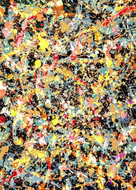 Jackson Pollock Abstract Oil Paintings on Canvas  Famous Art Prints for Living Room Wall Decor Modern Art Posters