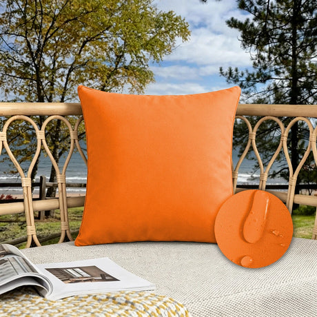 Candy Colors Cushion Cover 45x45cm/50x50cm Waterproof Throw Pillow Covers Outdoor Home Decor Stain-resistant for Patio Sofa